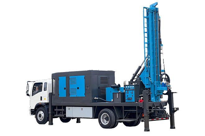 integrated 4x2 truck chassis water well drilling rig